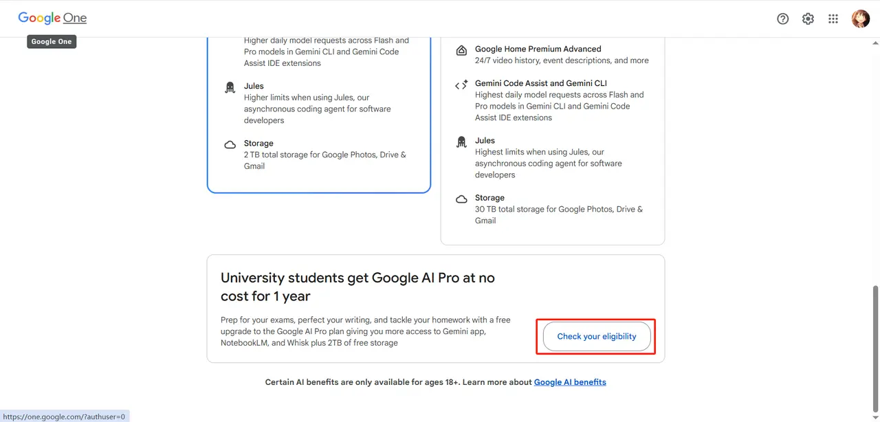 Google Gemini学生认证资格号